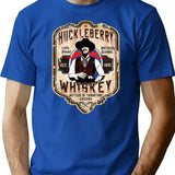 Huckleberry Whiskey Label T-Shirt for Men & Women, T-Shirts Graphic Tee - Blue