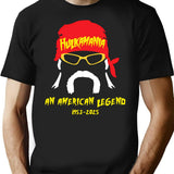 Hulk Hogan American Legend T-Shirt for Men & Women, T-Shirts Graphic Tee - Black