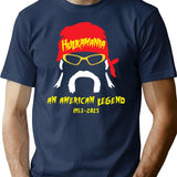 Hulk Hogan American Legend T-Shirt for Men & Women, T-Shirts Graphic Tee - Navy