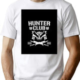 Hunter Club T-Shirt for Men & Women, T-Shirts Graphic Tee - White
