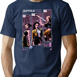Huntrix Kpop Demon Hunters Streetwear T-Shirt for Men & Women, T-Shirts Graphic Tee - Navy