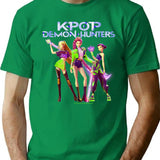 Huntrix Kpop T-Shirt for Men & Women, T-Shirts Graphic Tee - Green