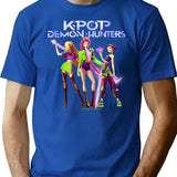 Huntrix Kpop T-Shirt for Men & Women, T-Shirts Graphic Tee - Blue