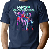 Huntrix T-Shirt for Men & Women, T-Shirts Graphic Tee - Navy
