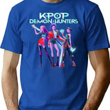 Huntrix T-Shirt for Men & Women, T-Shirts Graphic Tee - Blue