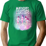 Huntrx Kpop Demon Hunter T-Shirt for Men & Women, T-Shirts Graphic Tee - Green