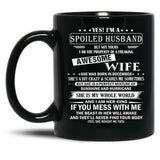 Husband Birthday December Black Gift Coffee Mug