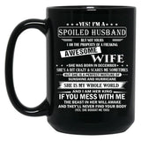 Husband Birthday December Black Coffee Mug, Gift Coffee Mug