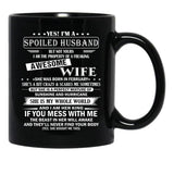 Husband Birthday February Black Coffee Mug, Gift Coffee Mug - Black