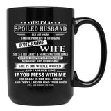 Husband Birthday Black Gift Coffee Mug - Black