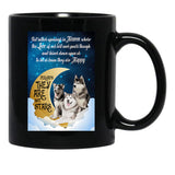 Husky Dog Meaning Quotes Black Gift Coffee Mug - Black