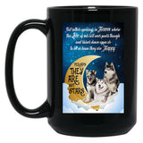 Husky Dog Meaning Quotes Black Coffee Mug, Gift Coffee Mug