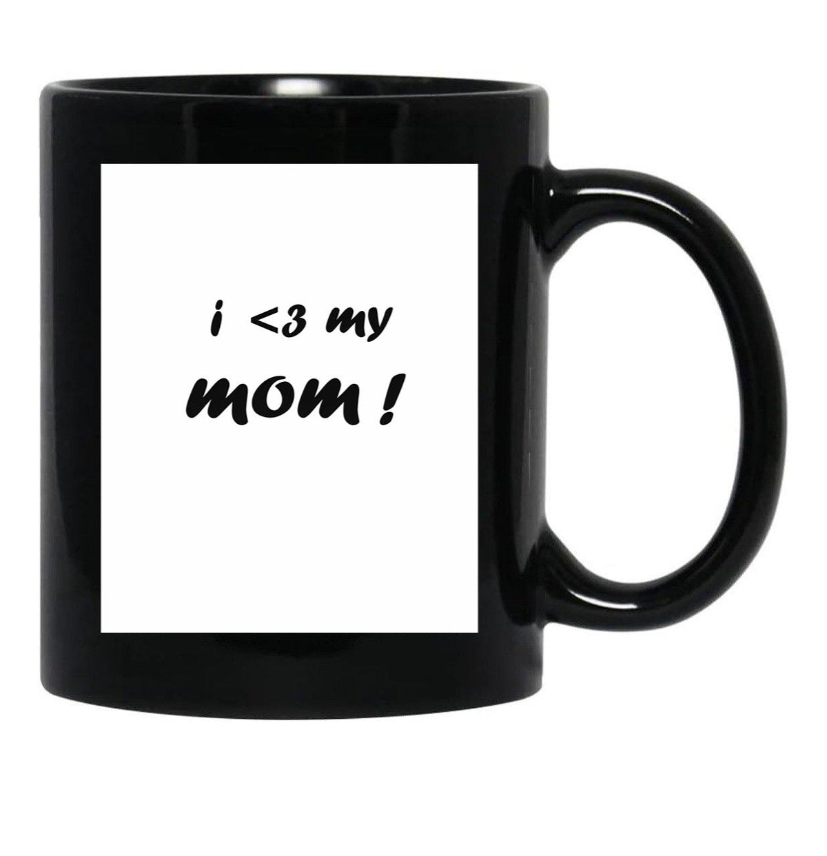 I 3 My Mom-Essential-Shirt Black Coffee Mug, Gift Coffee Mug - Black
