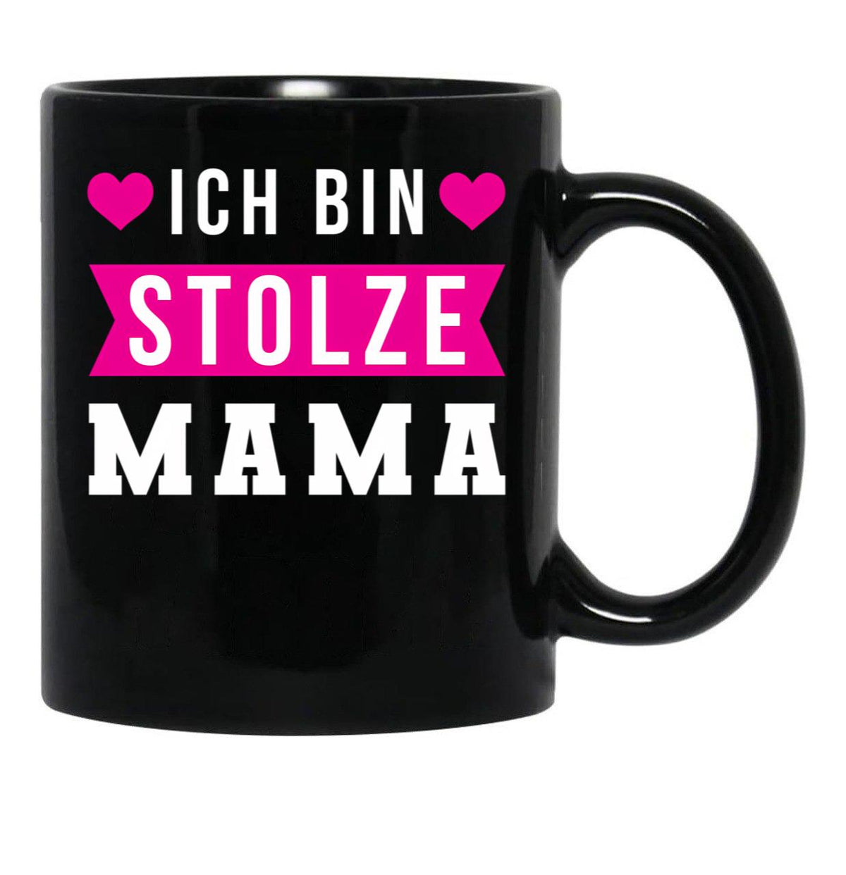 I Am A Proud Mom Black Gift Coffee Mug - Black