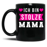 I Am A Proud Mom Black Coffee Mug, Gift Coffee Mug