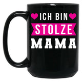 I Am A Proud Mom Black Coffee Mug, Gift Coffee Mug