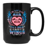I Am Not Just A Mom I'M A Mom To A Child With Wings Black Coffee Mug, Gift Coffee Mug - Black