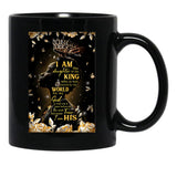 I Am The Daughter Of A King Black Coffee Mug, Gift Coffee Mug - Black