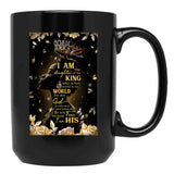 I Am The Daughter Of A King Black Gift Coffee Mug - Black