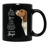I Am Your Friend Your Partner Bealge Black Gift Coffee Mug - Black