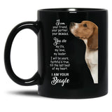 I Am Your Friend Your Partner Bealge Black Coffee Mug, Gift Coffee Mug