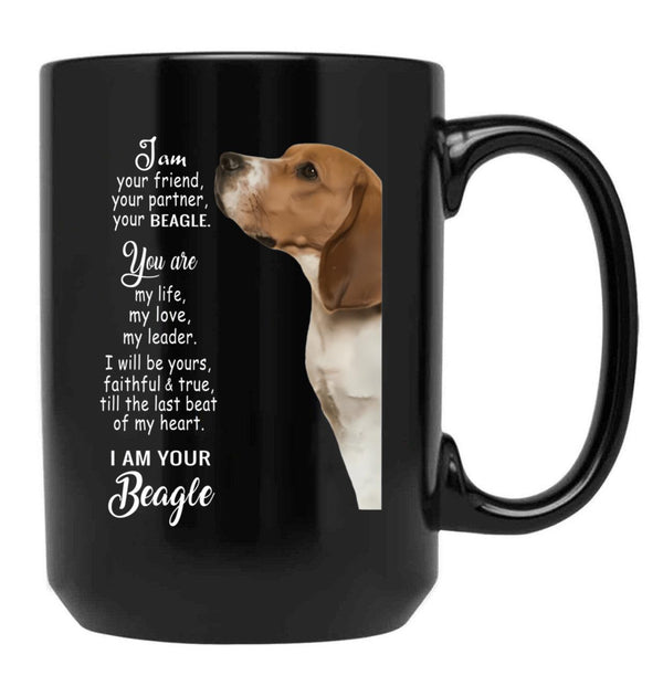 I Am Your Friend Your Partner Bealge Black Gift Coffee Mug - Black
