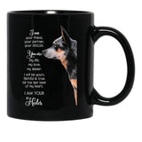 I Am Your Friend Your Partner Your Heeler Black Coffee Mug, Gift Coffee Mug - Black