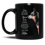 I Am Your Friend Your Partner Your Heeler Black Gift Coffee Mug