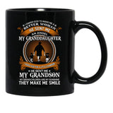 I Asked God To Make Me A Better Woman He Sent Me An Angel My Granddaughter Black Coffee Mug, Gift Coffee Mug - Black