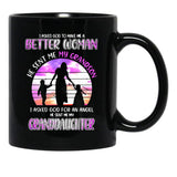I Asked God To Make Me A Better Black Coffee Mug, Gift Coffee Mug - Black