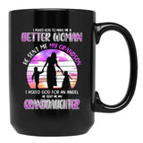 I Asked God To Make Me A Better Black Coffee Mug, Gift Coffee Mug - Black