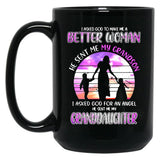 I Asked God To Make Me A Better Black Gift Coffee Mug