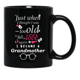 I Became Grandma Grandma Grandmother Black Coffee Mug, Gift Coffee Mug - Black