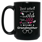 I Became Grandma Grandma Grandmother Black Gift Coffee Mug