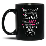 I Became Ma Grandma Grandmother Black Gift Coffee Mug