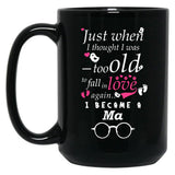 I Became Ma Grandma Grandmother Black Gift Coffee Mug