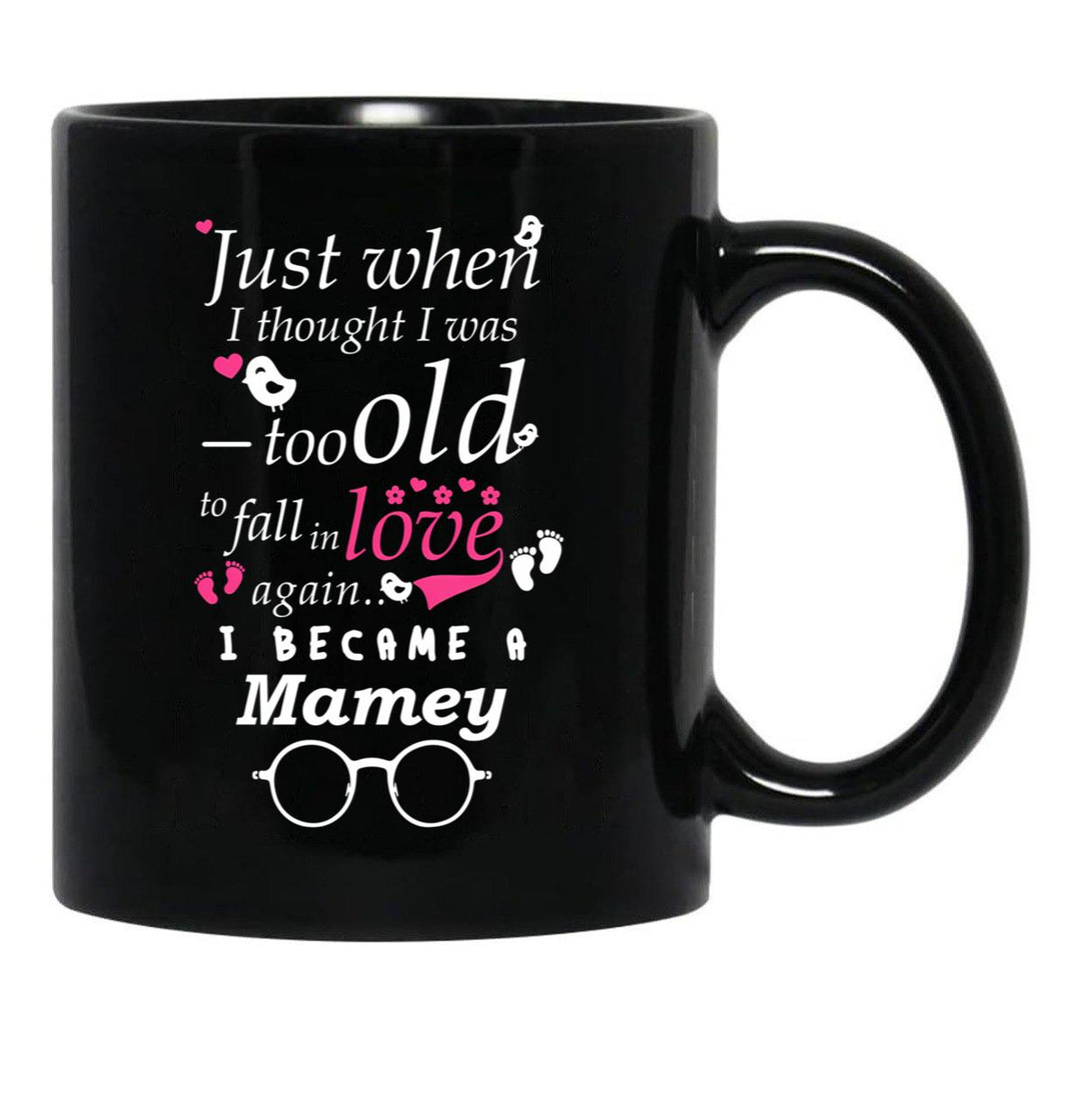 I Became Mamey Grandma Grandmother Black Coffee Mug, Gift Coffee Mug - Black