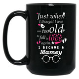 I Became Mamey Grandma Grandmother Black Gift Coffee Mug