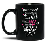 I Became Mother Grandma Grandmother Black Gift Coffee Mug