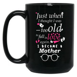 I Became Mother Grandma Grandmother Black Gift Coffee Mug