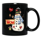 I Being A Mom For Christmas Black Gift Coffee Mug - Black