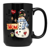 I Being A Mom For Christmas Black Coffee Mug, Gift Coffee Mug - Black