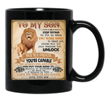 I Believe In You I Love You Forever And Always Your Mom Black Coffee Mug, Gift Coffee Mug - Black