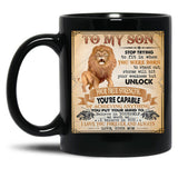 I Believe In You I Love You Forever And Always Your Mom Black Gift Coffee Mug
