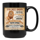 I Believe In You I Love You Forever And Always Your Mom Black Gift Coffee Mug - Black