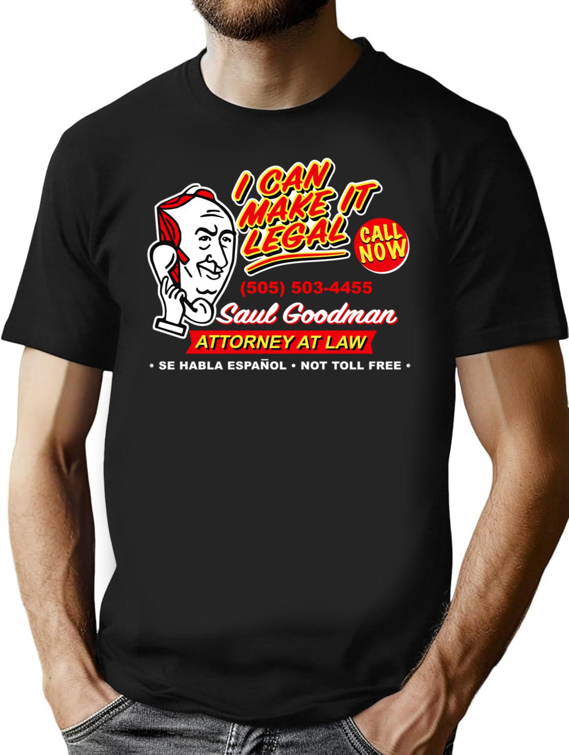 I Can Make It Legal Dks T-Shirt for Men & Women, T-Shirts Graphic Tee - Black