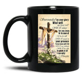 I Can Only Imagine Gift Jesus And White Lily Flower Black Gift Coffee Mug