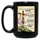 I Can Only Imagine Gift Jesus And White Lily Flower Black Gift Coffee Mug