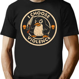 I Choose Violence Dks Worn T-Shirt for Men & Women, T-Shirts Graphic Tee - Black