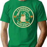 I Choose Violence Dks Worn T-Shirt for Men & Women, T-Shirts Graphic Tee - Green